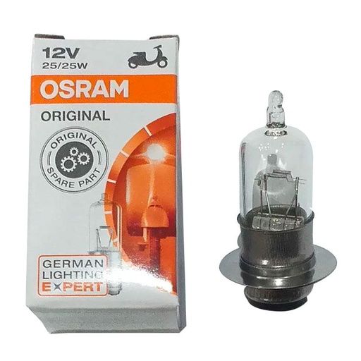 [OR62335RV] Đèn Osram Halogen-M5(T19)-12V-25/25W | 62335RV - Dream, Wave, Wave Alpha, Fu 1 - 100 bóng/hộp , 1.000 bóng/thùng